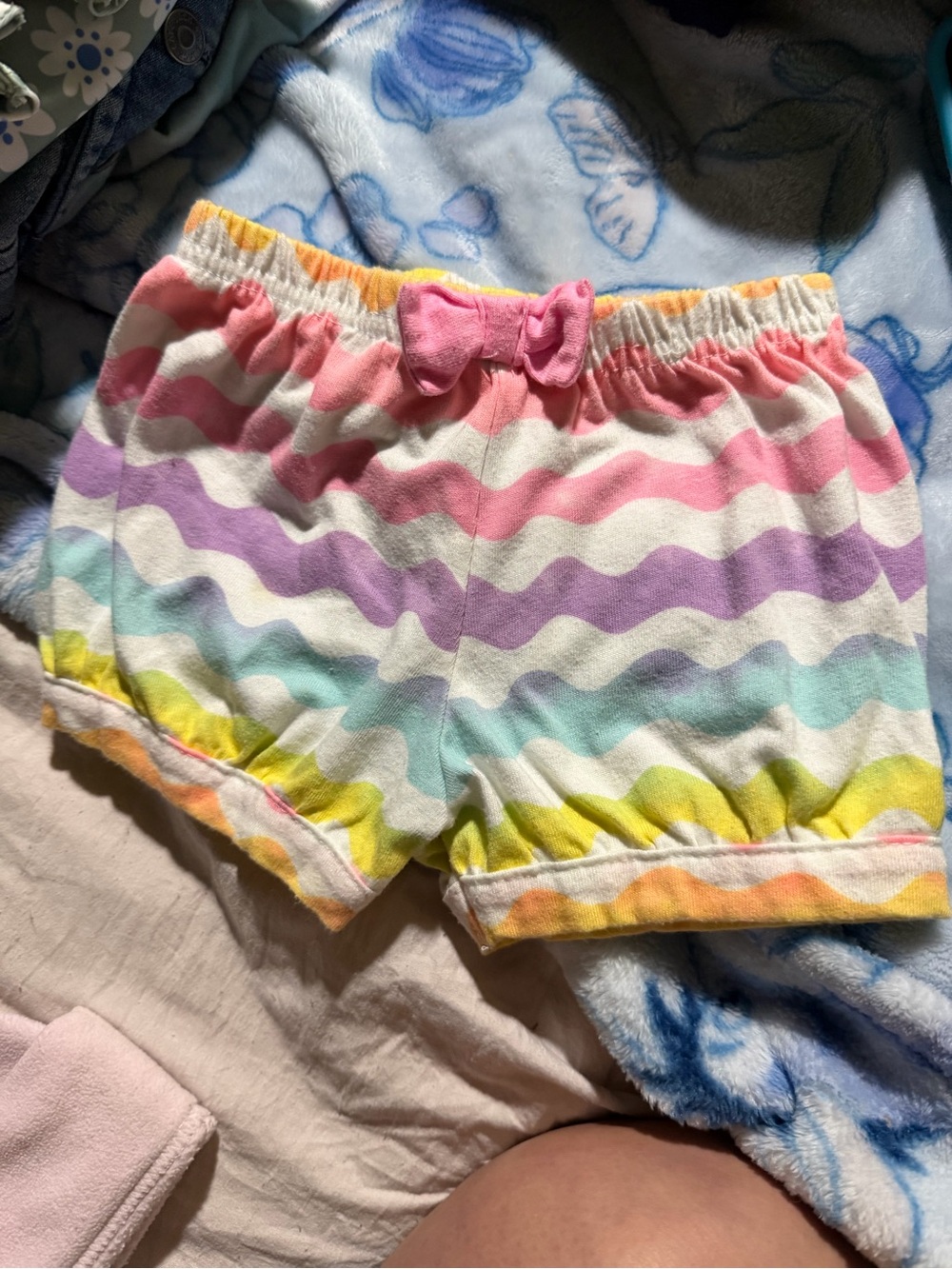 🌧️🐣Garanimals Pink and Yellow Tie-Dye Elastic Waist Kids Shorts